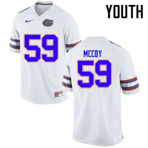 Youth Florida Gators #59 T.J. McCoy College Football Jerseys White 550191-425