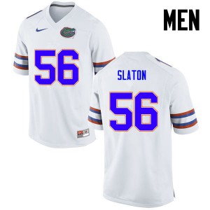 Men Florida Gators #56 Tedarrell Slaton College Football White 488198-685