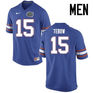 Men Florida Gators #15 Tim Tebow College Football Jerseys Blue 615523-360