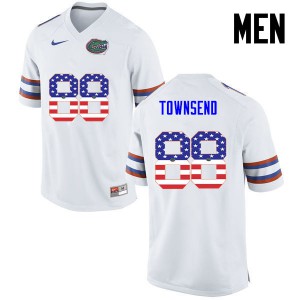 Men Florida Gators #88 Tommy Townsend College Football USA Flag Fashion White 265566-867