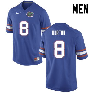 Men Florida Gators #8 Trey Burton College Football Blue 547128-716