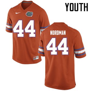 Youth Florida Gators #44 Tucker Nordman College Football Jerseys Orange 982887-998
