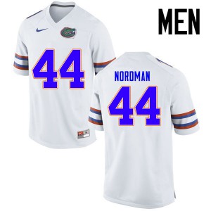 Men Florida Gators #44 Tucker Nordman College Football Jerseys White 826760-928