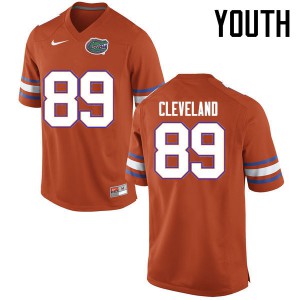 Youth Florida Gators #89 Tyrie Cleveland College Football Jerseys Orange 606578-754