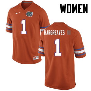 Women Florida Gators #1 Vernon Hargreaves III College Football Orange 322870-832