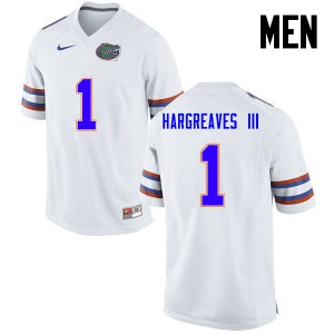 Men Florida Gators #1 Vernon Hargreaves III College Football White 260864-763