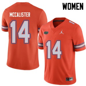 Jordan Brand Women #14 Alex McCalister Florida Gators College Football Jerseys Orange 647630-459