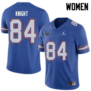 Jordan Brand Women #84 Camrin Knight Florida Gators College Football Jerseys Royal 595646-836