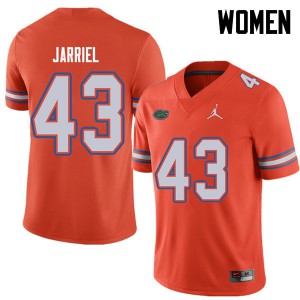 Jordan Brand Women #43 Glenn Jarriel Florida Gators College Football Jerseys Orange 973651-769