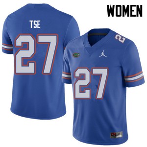 Jordan Brand Women #27 Joshua Tse Florida Gators College Football Jerseys Royal 245917-662