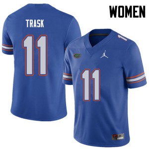 Jordan Brand Women #11 Kyle Trask Florida Gators College Football Jerseys Royal 282394-615