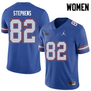 Jordan Brand Women #82 Moral Stephens Florida Gators College Football Jerseys Royal 460362-294