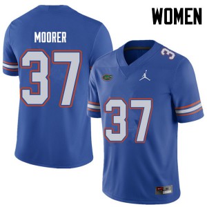 Jordan Brand Women #37 Patrick Moorer Florida Gators College Football Jerseys Royal 213984-882