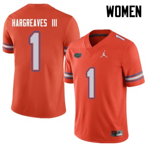 Jordan Brand Women #1 Vernon Hargreaves III Florida Gators College Football Jerseys Orange 542909-356