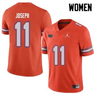 Jordan Brand Women #11 Vosean Joseph Florida Gators College Football Jerseys Orange 834351-362