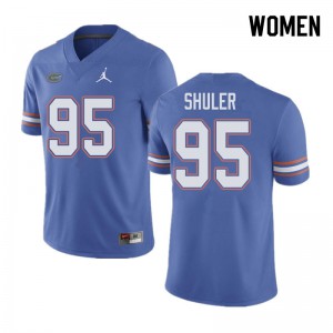 Jordan Brand Women #95 Adam Shuler Florida Gators College Football Jerseys Blue 198398-787