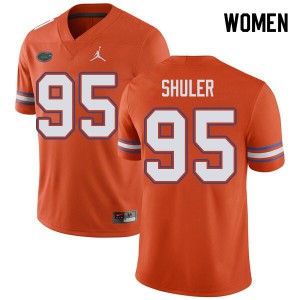 Jordan Brand Women #95 Adam Shuler Florida Gators College Football Jerseys Orange 899244-481