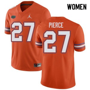 Jordan Brand Women #27 Dameon Pierce Florida Gators College Football Jerseys Orange 302529-458