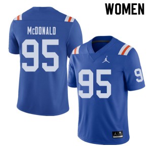 Jordan Brand Women #95 Ray McDonald Florida Gators Throwback Alternate College Football Jerseys 544234-662