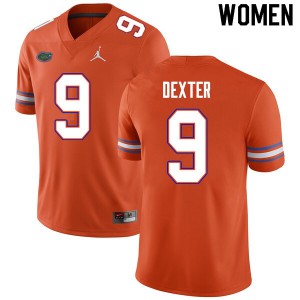 Women #9 Gervon Dexter Florida Gators College Football Jerseys Orange 414868-591