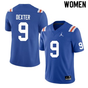 Women #9 Gervon Dexter Florida Gators College Football Jerseys Throwback 182244-864