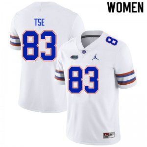 Women #83 Joshua Tse Florida Gators College Football Jerseys White 923312-735