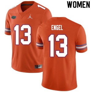 Women #13 Kyle Engel Florida Gators College Football Jerseys Orange 171938-856