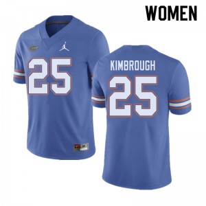 Jordan Brand Women #25 Chester Kimbrough Florida Gators College Football Jerseys Blue 581213-334