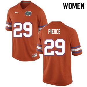 Women #29 Dameon Pierce Florida Gators College Football Jerseys Orange 575216-979