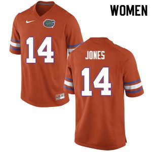 Women #14 Emory Jones Florida Gators College Football Jerseys Orange 608325-364