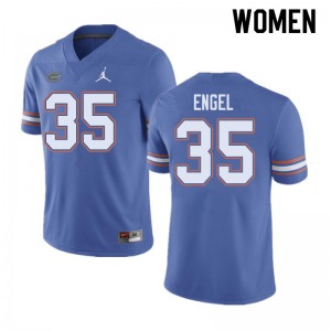Jordan Brand Women #35 Kyle Engel Florida Gators College Football Jerseys Blue 452370-704