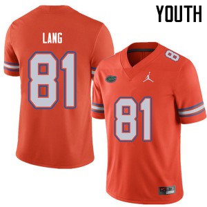 Jordan Brand Youth #81 Dante Lang Florida Gators College Football Jerseys Orange 906873-931