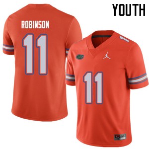 Jordan Brand Youth #11 Demarcus Robinson Florida Gators College Football Jerseys Orange 478850-574