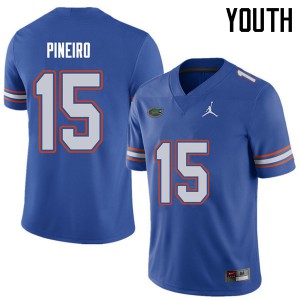 Jordan Brand Youth #15 Eddy Pineiro Florida Gators College Football Jerseys Royal 421782-864