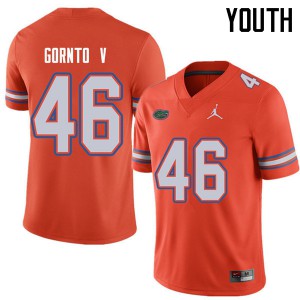 Jordan Brand Youth #46 Harry Gornto V Florida Gators College Football Jerseys Orange 362564-909