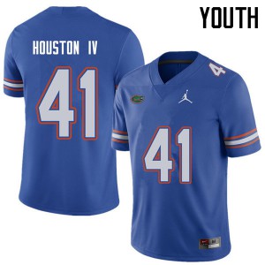 Jordan Brand Youth #41 James Houston IV Florida Gators College Football Jerseys Royal 209582-434