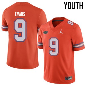 Jordan Brand Youth #9 Josh Evans Florida Gators College Football Jerseys Orange 204925-224