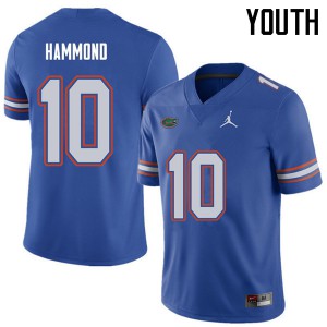 Jordan Brand Youth #10 Josh Hammond Florida Gators College Football Jerseys Royal 417056-712