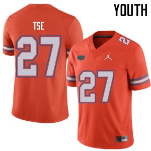 Jordan Brand Youth #27 Joshua Tse Florida Gators College Football Jerseys Orange 762441-580