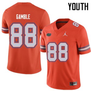 Jordan Brand Youth #88 Kemore Gamble Florida Gators College Football Jerseys Orange 569453-283