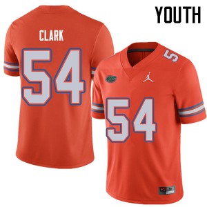 Jordan Brand Youth #54 Khairi Clark Florida Gators College Football Jerseys Orange 652166-983