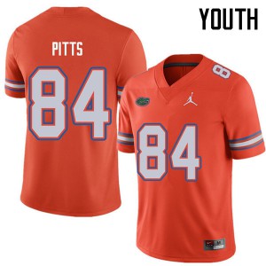 Jordan Brand Youth #84 Kyle Pitts Florida Gators College Football Jerseys Orange 293084-495