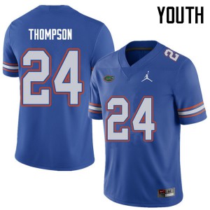Jordan Brand Youth #24 Mark Thompson Florida Gators College Football Jerseys Royal 397059-643