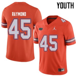 Jordan Brand Youth #45 R.J. Raymond Florida Gators College Football Jerseys Orange 475247-239