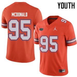 Jordan Brand Youth #95 Ray McDonald Florida Gators College Football Jerseys Orange 338945-810