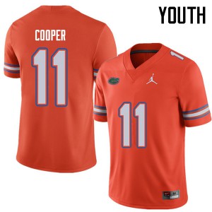 Jordan Brand Youth #11 Riley Cooper Florida Gators College Football Jerseys Orange 121582-658