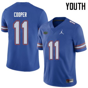 Jordan Brand Youth #11 Riley Cooper Florida Gators College Football Jerseys Royal 165528-842
