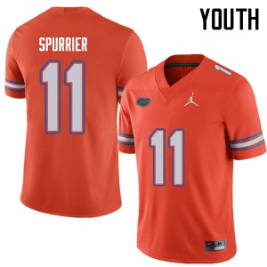 Jordan Brand Youth #11 Steve Spurrier Florida Gators College Football Jerseys Orange 987145-645