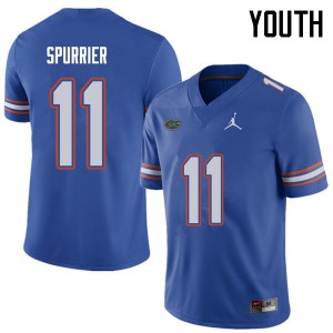 Jordan Brand Youth #11 Steve Spurrier Florida Gators College Football Jerseys Royal 484141-197