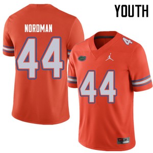 Jordan Brand Youth #44 Tucker Nordman Florida Gators College Football Jerseys Orange 437580-152